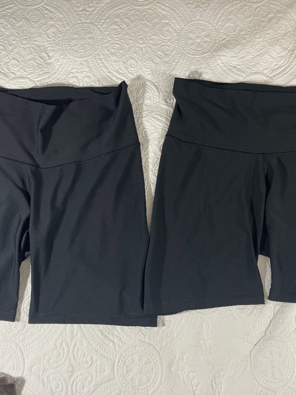 Old Navy Powersoft High Waisted Bike Shorts Women's XL Black 2 Pair Running Gym